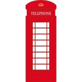 Autocolante decorativo cabine de telefone