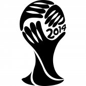 Autocolante decorativo Copa do Mundo Brasil 2014
