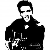 Autocolante decorativo elvis presley