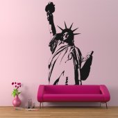 Autocolante decorativo estátua da liberdade
