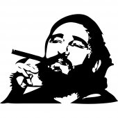 Autocolante decorativo Fidel Castro
