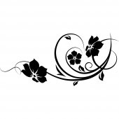 Autocolante decorativo flores