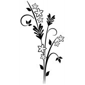 Autocolante decorativo flores