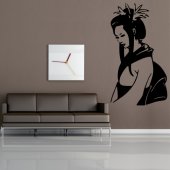 Autocolante decorativo Geisha