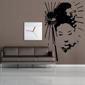 Autocolante decorativo Geisha