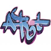 Autocolante decorativo graffiti arte