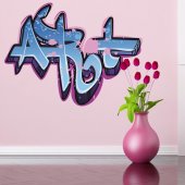 Autocolante decorativo graffiti arte