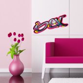 Autocolante decorativo graffiti sex