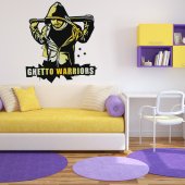 Autocolante decorativo guetto warriors