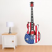 Autocolante decorativo guitarra