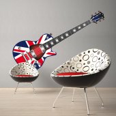 Autocolante decorativo guitarra