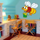 Autocolante decorativo infantil abeja