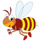 Autocolante decorativo infantil abeja