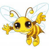 Autocolante decorativo infantil abeja