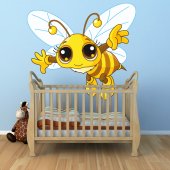 Autocolante decorativo infantil abeja