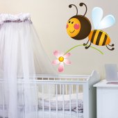 Autocolante decorativo infantil abeja