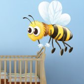 Autocolante decorativo infantil abeja