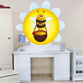 Autocolante decorativo infantil abeja