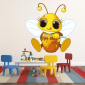 Autocolante decorativo infantil abeja