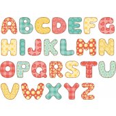 Autocolante decorativo infantil alfabeto