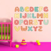 Autocolante decorativo infantil alfabeto