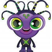 Autocolante decorativo infantil alienígena