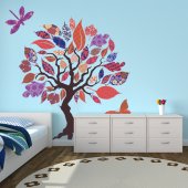 Autocolante decorativo infantil árbol