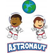 Autocolante decorativo infantil astronautas