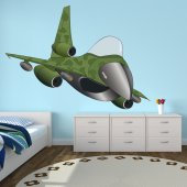 Autocolante decorativo infantil avião