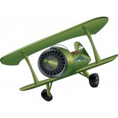 Autocolante decorativo infantil avião