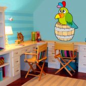 Autocolante decorativo infantil barril