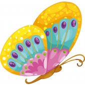 Autocolante decorativo infantil borboleta