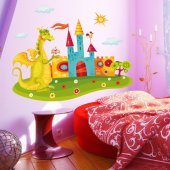 Autocolante decorativo infantil Castelo