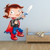 Autocolante decorativo infantil cavaleiros