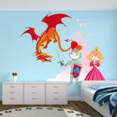 Autocolante decorativo infantil cavaleiros