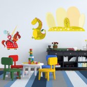 Autocolante decorativo infantil cavaleiros