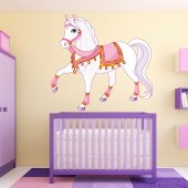Autocolante decorativo infantil cavalos