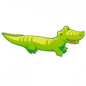 Autocolante decorativo infantil crocodilo