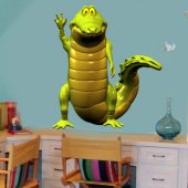 Autocolante decorativo infantil crocodilo