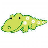 Autocolante decorativo infantil crocodilo