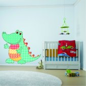 Autocolante decorativo infantil crocodilo