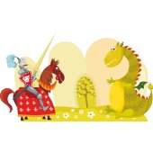 Autocolante decorativo infantil dragón