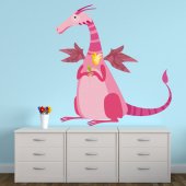 Autocolante decorativo infantil dragón