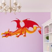 Autocolante decorativo infantil dragón