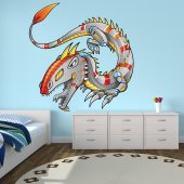 Autocolante decorativo infantil dragón