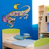 Autocolante decorativo infantil dragón