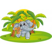 Autocolante decorativo infantil elefante