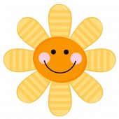 Autocolante decorativo infantil flores