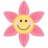 Autocolante decorativo infantil flores