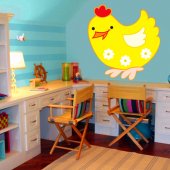 Autocolante decorativo infantil galinha